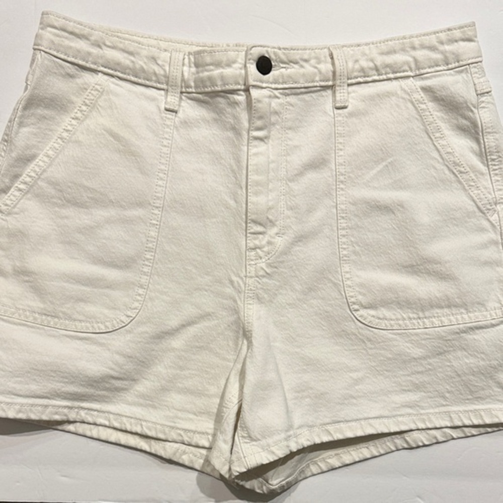Universal Thread high-rise midi white carpenter cotton Shorts size 12/31
